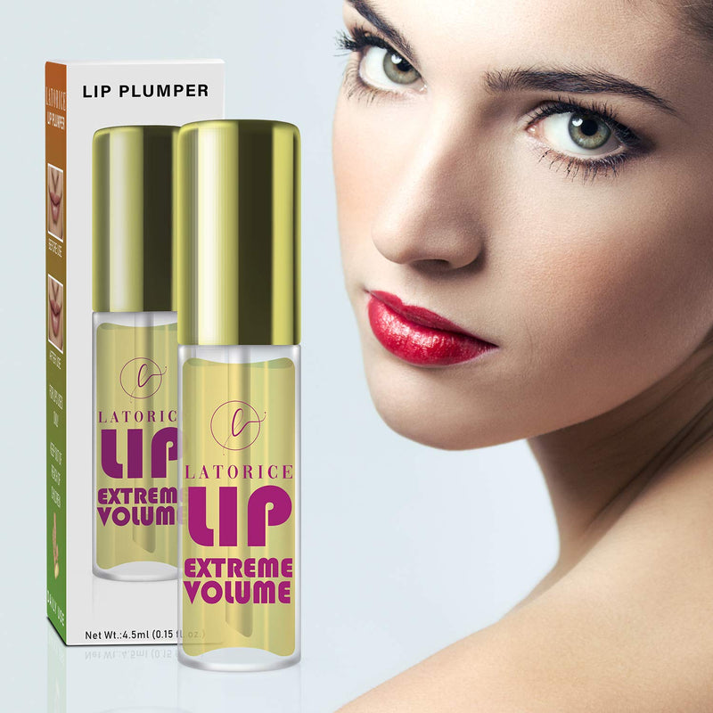 Latorice Lip Plumper, Natural Lip Enhancer Lip Gloss for Fuller & Hydrated Beauty Lips (Strong) - BeesActive Australia