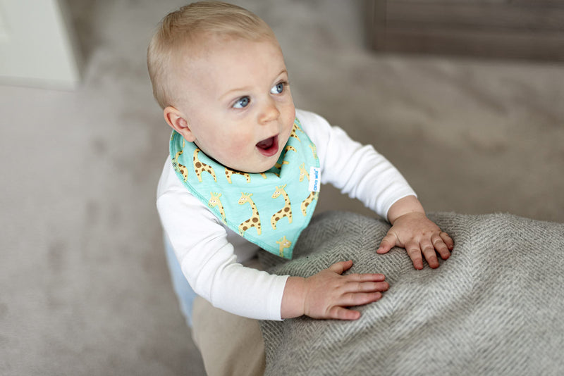 Premium Baby Bandana Bibs, 100% Organic Cotton, Set of 5 Unique Designs (Boys Set) Boys Set - BeesActive Australia