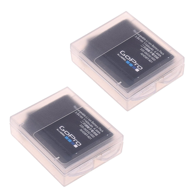 [AUSTRALIA] - Ogrmar Waterproof Plastic Protective Storage Battery Holder with Clear Color for Gopro Hero 4 Battery, AHDBT-401 5Pcs 