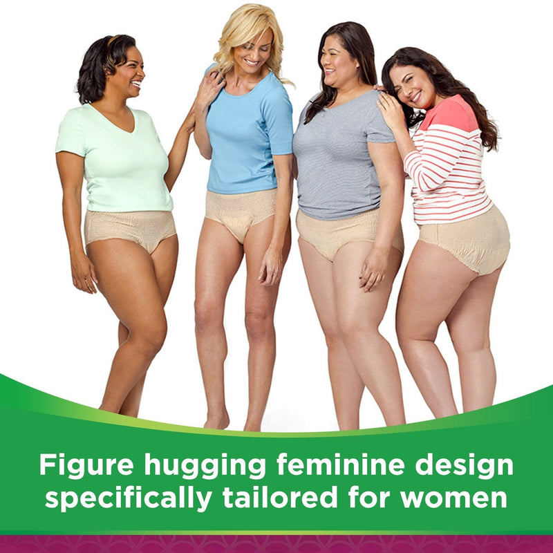 Depend, Comfort Protect Incontinence Pants for Women ExtraLarge Pants, 9 count L Pack of 9 - BeesActive Australia