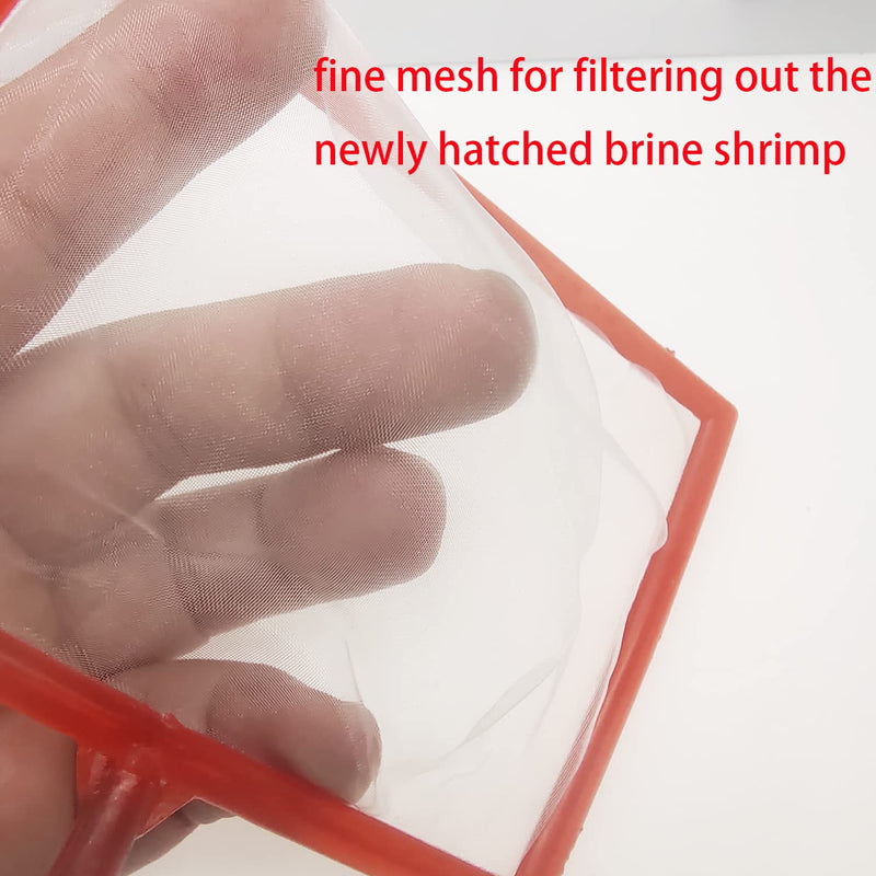 Baby Brine Shrimp Net Artemia Copepod Sieve for Scoop Out Artemia Eggs Random Color(Square 5 Pieces) Square 5 Pieces - BeesActive Australia