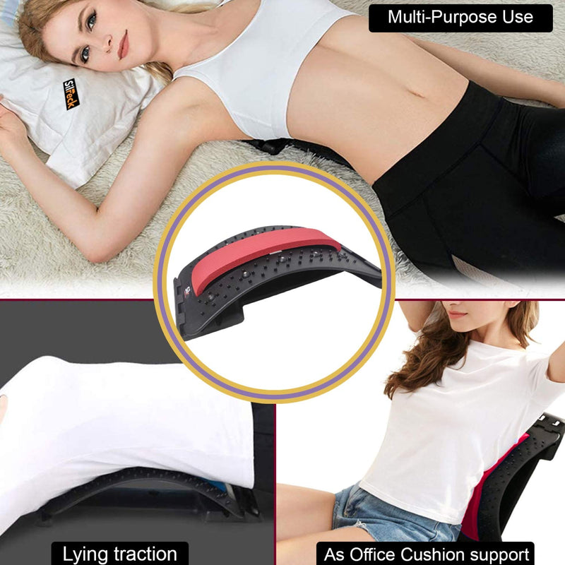 Silreck Back Stretcher-Back Massager | Back & Shoulder Massager for Woman & Man- Lower & Upper Muscle Posture Corrector-Fitness Equipment for Lumbar Support I Magnetic Stretcher for Pain Relief - BeesActive Australia
