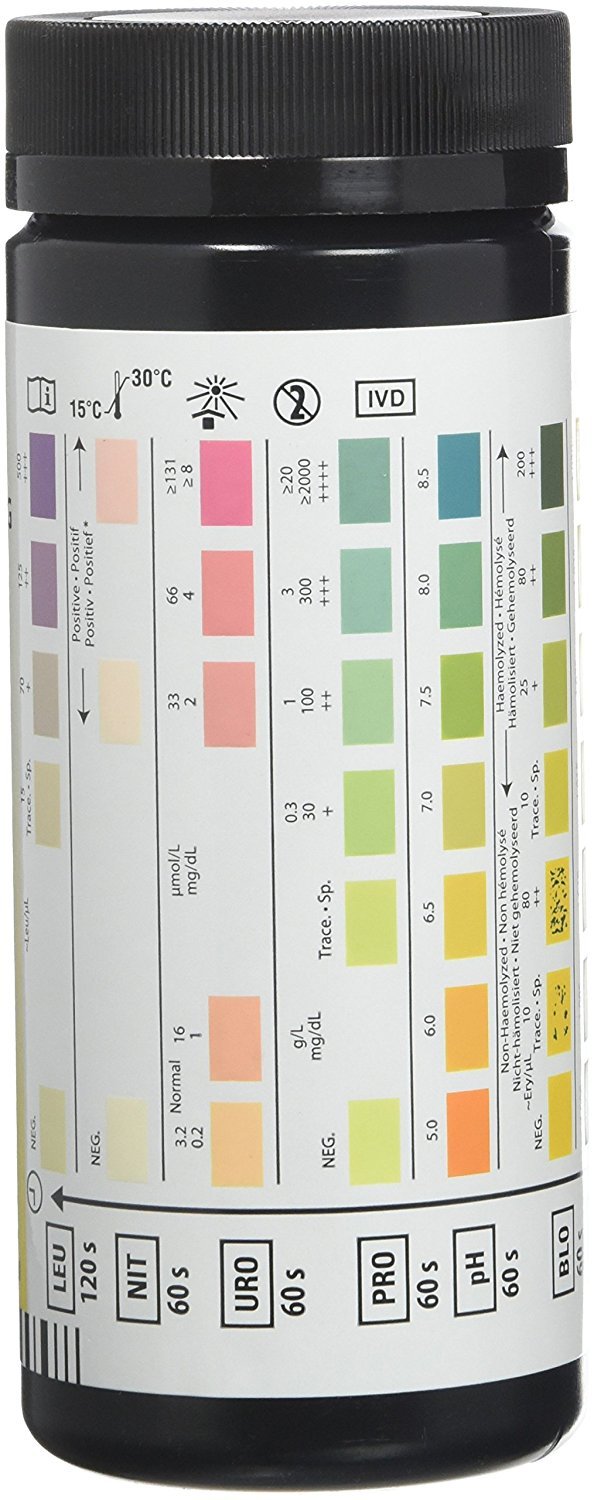 Siemens Multistix 10SG Professional Urine Reagent Test Strips - Pack of 100 strips - BeesActive Australia