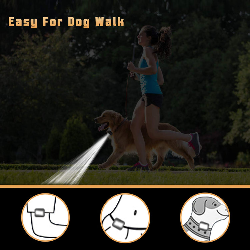 Running Light, 2Pack Reflective Running Gear for Runners, USB Rechargeable LED Light, Clip on Running Lights with Runners and Joggers for Camping, Hiking, Running, Outdoor Adventure cool black - BeesActive Australia