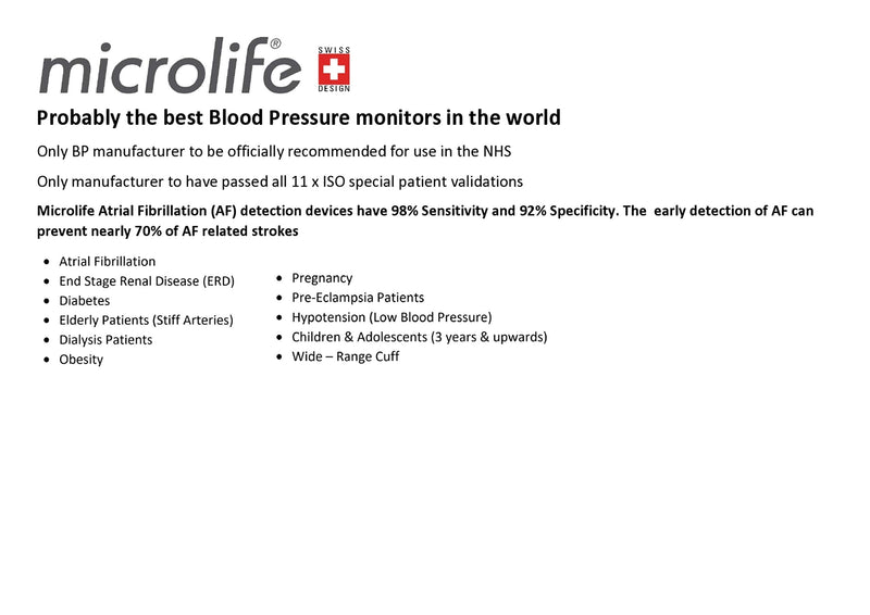 Microlife BPA2-B Microlife A2 Basic Portable Automatic Upper Arm Blood Pressure & Pulse Monitor Single - BeesActive Australia