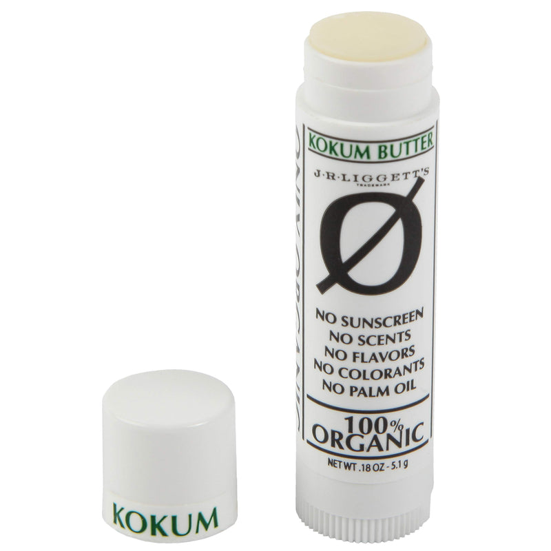 J·R·LIGGETT'S 100% Organic KOKUM LIP BUTTER - All Natural Pure Ingredients - Helps Protect & Nourish Lips - NO Sunscreen, NO Scents, NO Flavors, NO Colorant, NO Palm Oil, NO GMO’s.18 oz. - BeesActive Australia