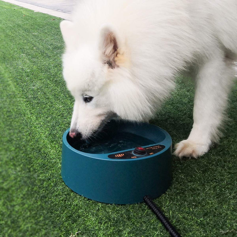 PETLESO Heated Pet Bowl, Heating Dog Water Bowl for Dogs, Cats, Rabbits, Chickens 68OZ - BeesActive Australia
