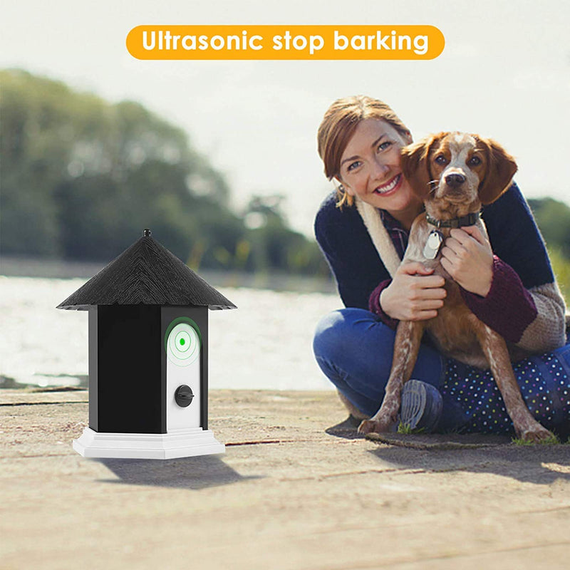 Anti Barking Device, 3-in-1 Ultrasonic Dog Barking Control Devices and Dog Training Tools, Outdoor Waterproof Bark Box with 3 Levels and 50 Ft Range, Safe for Humans & Dogs to Dog Barking Deterrent Black.New - BeesActive Australia
