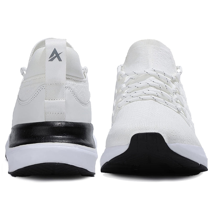 Komeriiy Men's Walking Shoes Breathable Lightweight Slip-On Casual Fashion Tennis Sneakers 13 White - BeesActive Australia