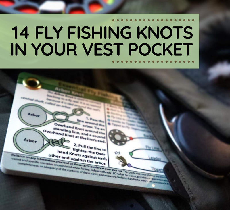 ReferenceReady Fly Fishing Knot Tying Kit – Fly Fishing Knot Cards, Nippers, and Fishing Line | Practice and Master The 14 Best Fly Fishing Knots - BeesActive Australia