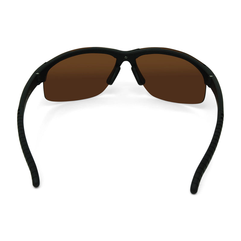 Flying Fisherman Maverick Polarized Sunglasses with AcuTint UV Blocker for Fishing and Outdoor Sports Matte Black Frames/Amber Lenses - BeesActive Australia