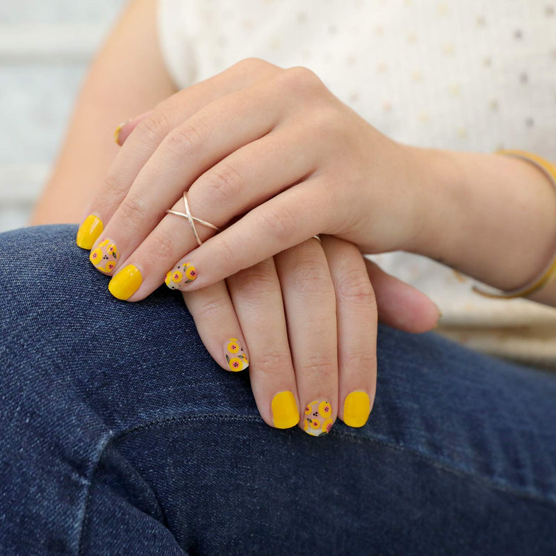 Hello Sunshine Jamberry Gel Strips No Heat or Light Curing Required Strong DIY Nail Art - BeesActive Australia