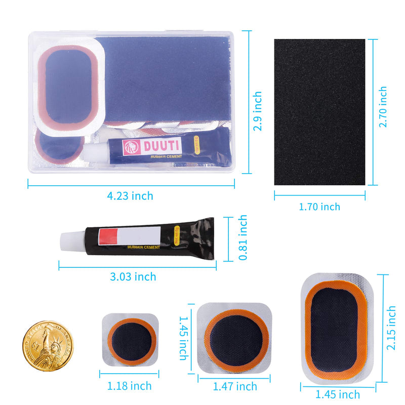 Maifede Bike Inner Tube Patch Kits, Bicycle Tire Repair Kit, with Portable Storage Box, for Cycling, Motorcycle, BMX, ATVs and More Inflatable Rubber. - BeesActive Australia