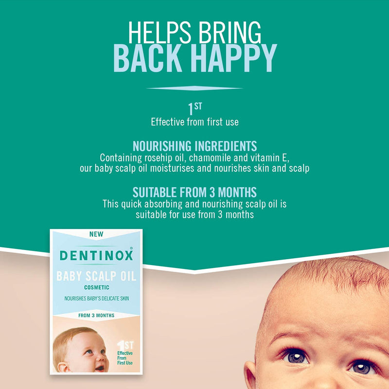 Dentinox Baby Scalp Oil for Nourishing Babies Dry Scalp, 30 ml (Pack of 6) Pack of 6 - BeesActive Australia