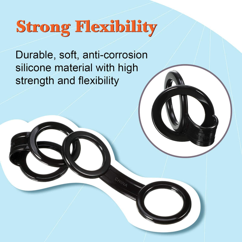 Weewooday 12 Pieces Silicone Snorkel Strap Keeper Scuba Dive Lock Kit, Scuba Dive Universal Plastic Clip Snorkel Mask Strap Keeper Tube Holder Attachment Gear Spare Part Accessories - BeesActive Australia