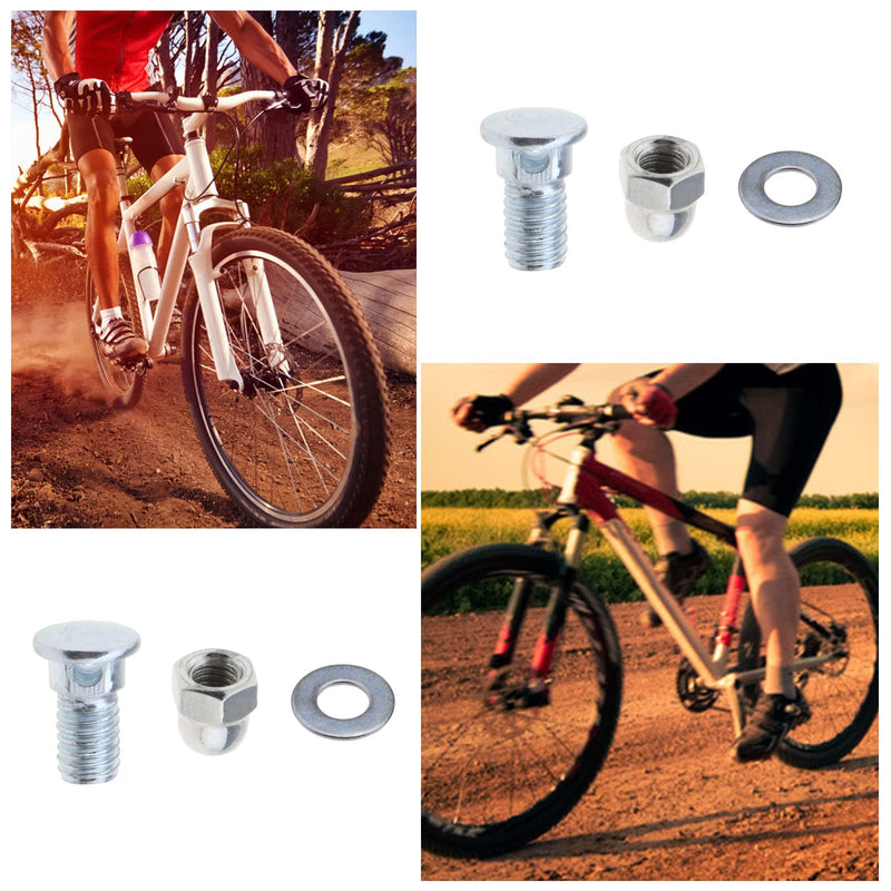 SING F LTD 20Pcs Bicycle Cable Anchor Bolts 6mm with Nuts and Washers for BMX Cross Bike Electric Bike Foldable Hybrid Kids Mountain Racing Trekking Bike Cycling Accessories Round/Hex Head Screw Hex Head Screw - BeesActive Australia