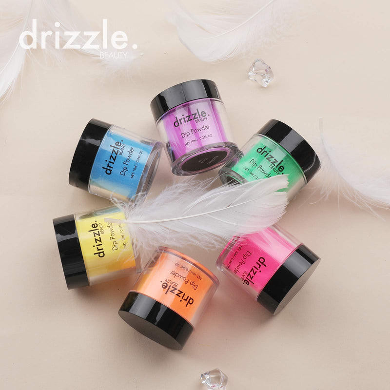 Drizzle Dip Powder Nail Starter Kit 6 Candy Rainbow Colors, Dipping Powder System Starter Nail Kit Acrylic Dipping System for French Nail Manicure Nail Art Set Electric - BeesActive Australia