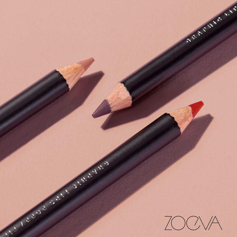 ZOEVA Graphic Lips Box Lip Liner Set - Collector Box, 8 rich, matte shades, soft & bold looks, long-wearing lip definition, easy to apply, smudge-proof, vitamin-enriched, Cruelty-Free, Fragrance-Free - BeesActive Australia