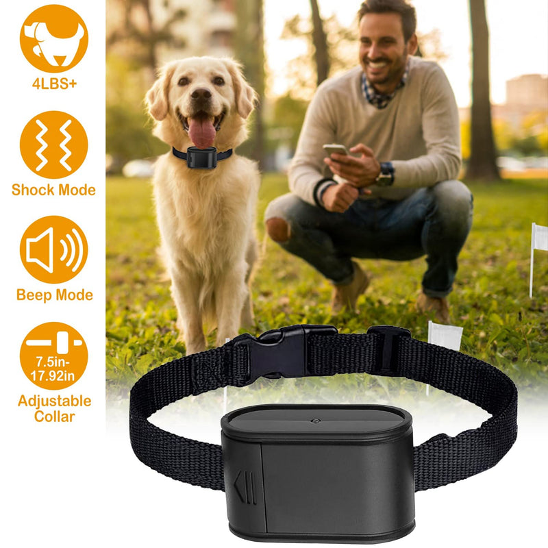iMounTEK Electric Dog Collar Receiver Anti-Bark Dog Deterrent Training Collar with Beep Shock Modes for Dog Fence System Water Resistant Collar Receiver for Small Medium Large Dog - BeesActive Australia