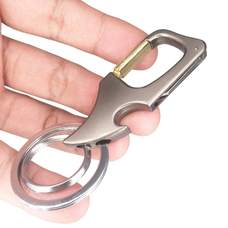 Zinc Alloy Car Keychain For Men And Women | Metal Box Opener Key Ring Clip Pk-1pcs - BeesActive Australia