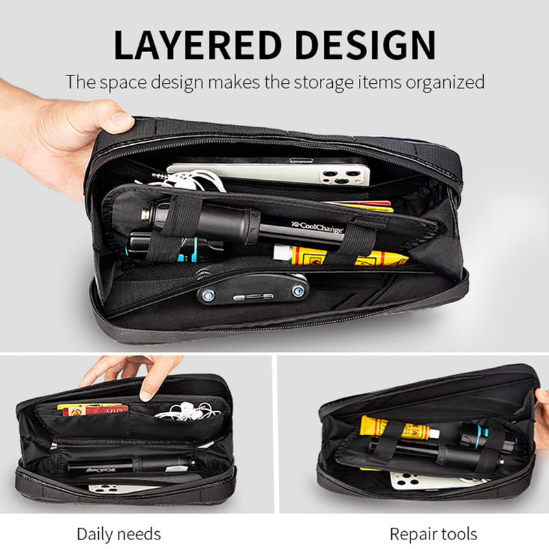 LOYOKii Bike Top Tube Bag, Bike Frame Bag Waterproof Large Capacity Bike Triangle Bag for MTB Road Bike, Cycling Accessories - BeesActive Australia