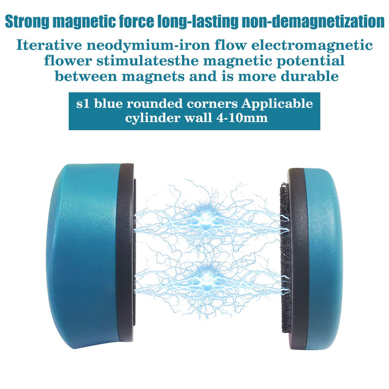 FAZCCMLY Magnetic Algae Scraper Aquarium Fish Tank Glass Cleaner, Floating Magnetic Glass Cleaner Suitable Salt Water and Fresh Water Mini - BeesActive Australia