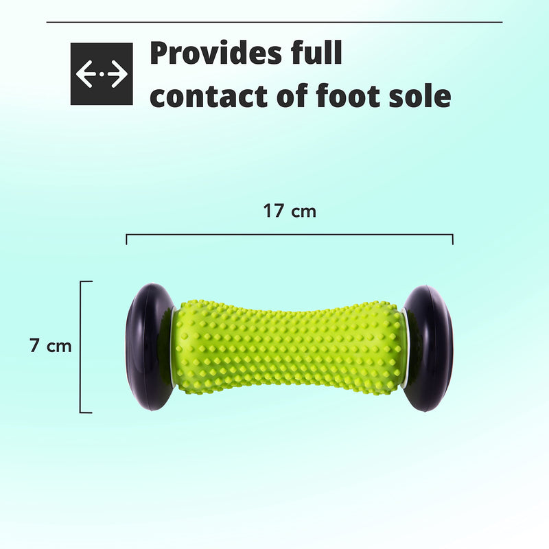 H&S Foot Massage Roller Muscle Roller Stick Wrists and Forearms Exercise Roller Massager for Plantar Fasciitis - Black - BeesActive Australia