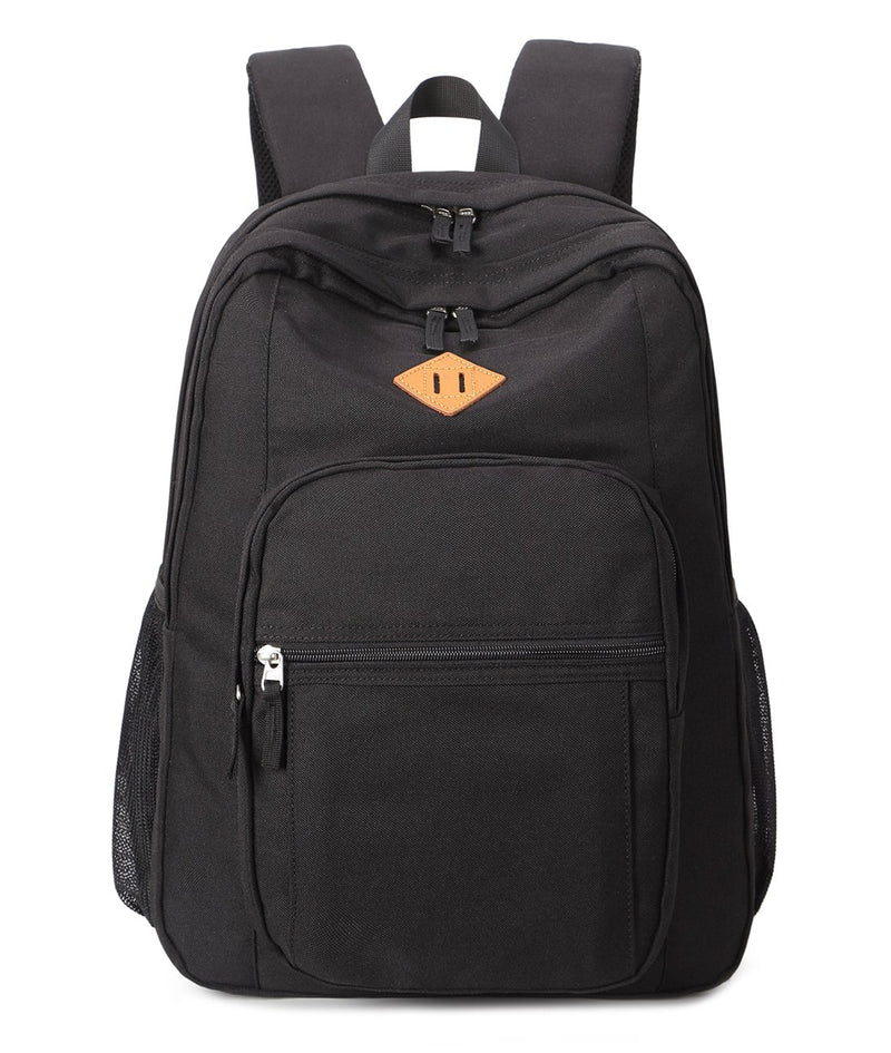 Abshoo Classical Basic Travel Backpack For School Water Resistant Bookbag Black - BeesActive Australia