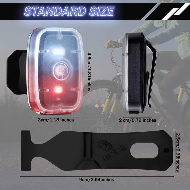 Safe LED Light USB Rechargeable Running Light Clip-on Strobe Light with 5 Lighting Modes High Visibility Accessories for Running Cycling Hiking Walking at Night, Black 2 - BeesActive Australia