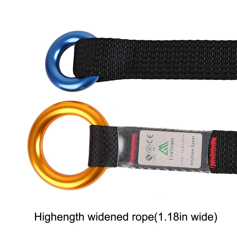 Arborist Friction Saver Tree Climbing Cambium Saver - Retrievable Anchor Loop Belt Sling CE Certified 23KN 47.2 inch/35.4 inch 35.4 Feet - BeesActive Australia