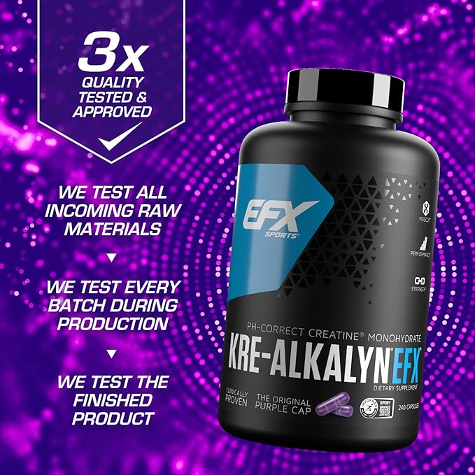 [Value Size] Crealkaline EFX (High Purity Creatine) 240 Tablets [Directly Delivered Overseas] (240 Tablets) - BeesActive Australia