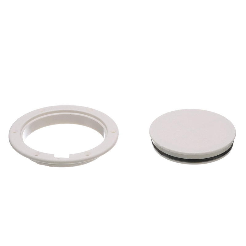 [AUSTRALIA] - Seachoice 39561 Pry-Up Deck Plate – White – Watertight – Diameter Hole, 8-1/2 Inch 