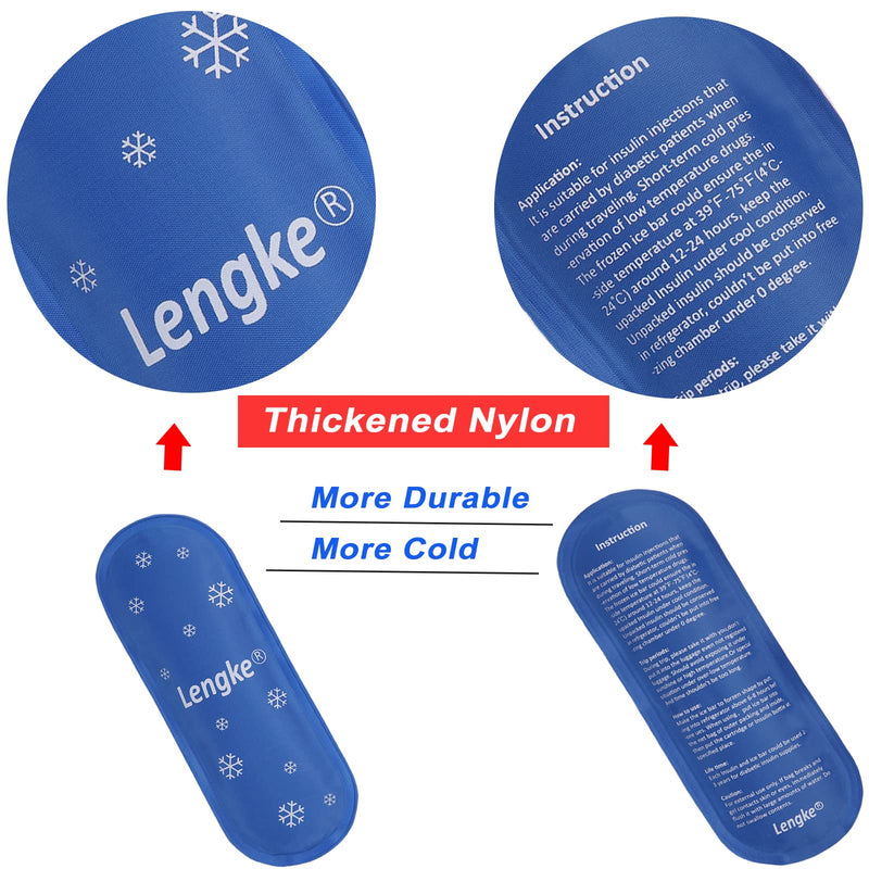 JAKAGO Ice Packs for Insulin Cooler Travel Case,Reusable High Density Nylon Medicine Cold Pack（2 Packs） - BeesActive Australia