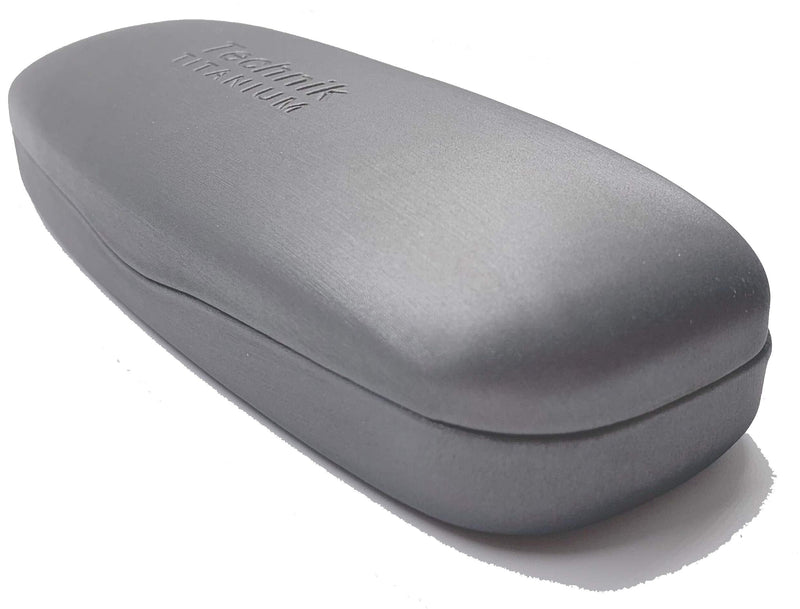 Technik Titanium Collection Designer Spectacles Glasses Hard Case, Silver Grey - New - BeesActive Australia