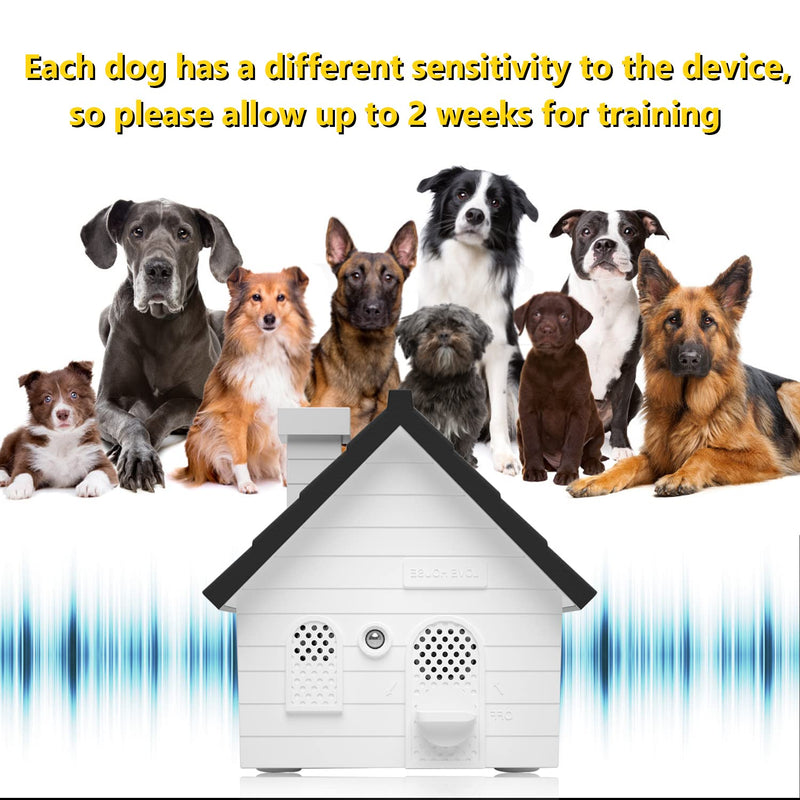 AODA Anti Barking Device,Ultrasonic Dog Barking Control Devices Dog Training Tools, Waterproof Bark Box with 4 Modes and 50 Ft Range, Safe for Human&Dogs black white - BeesActive Australia
