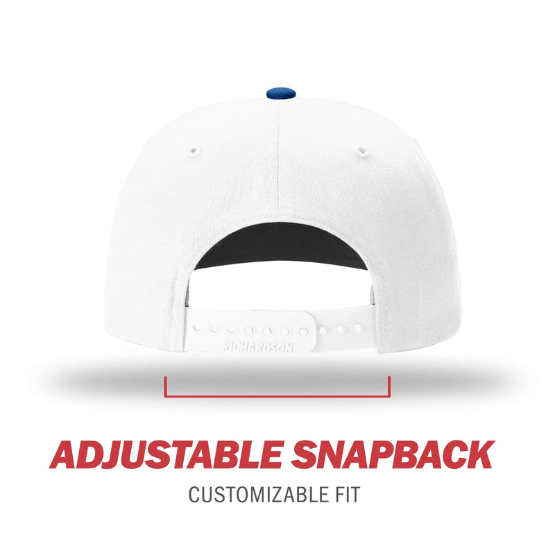 Richardson Unisex 312 Twill-Back Trucker Adjustable Backstrap Baseball Cap Royal/White One Size - BeesActive Australia