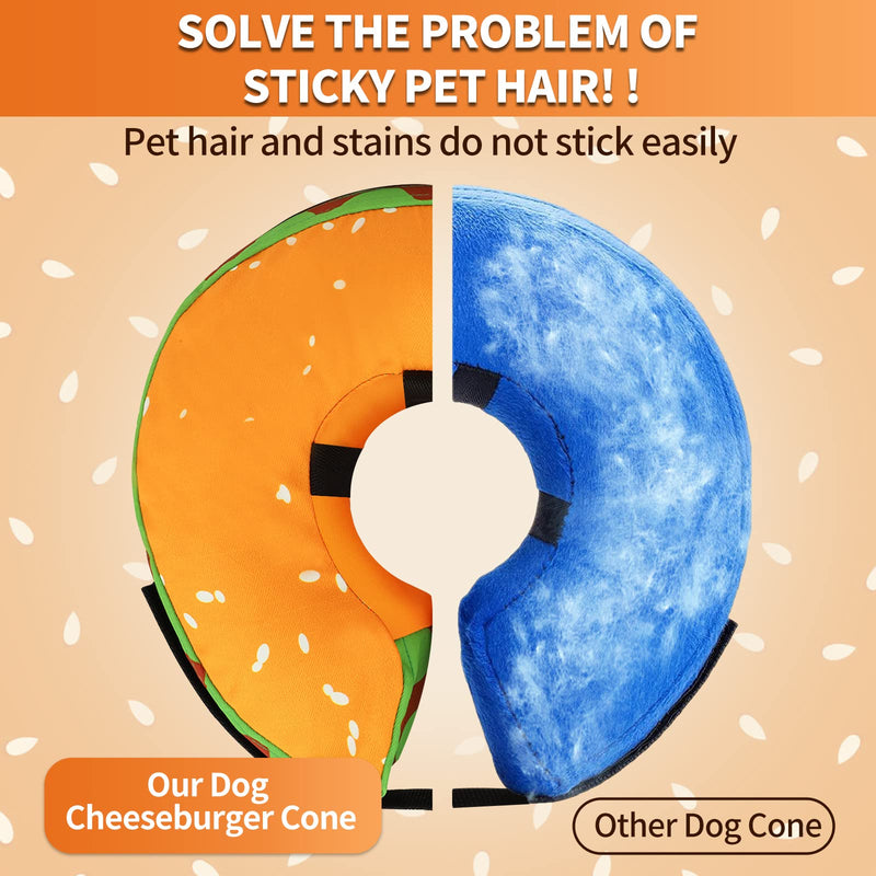 Protective Inflatable Dog Recovery Cone Collar for Smal Medium Large Dog, Soft E-Collar Dog Donut Cone Alternative After Surgery for Dogs Cats S(Neck 7.8''-10.2'') - BeesActive Australia