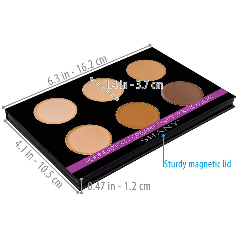 SHANY Foundation/Cream Contour & Highlighting Palette - Layer 1 - Refill for the 6 Layer Mini Masterpiece Collection Makeup Set - BeesActive Australia