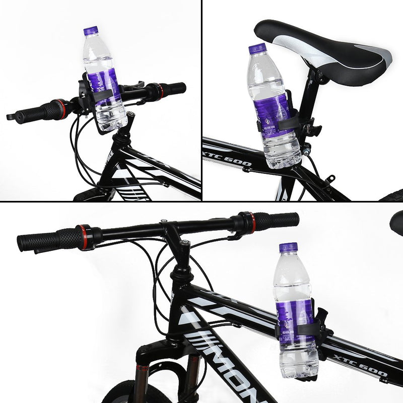 Accmor Bike Water Bottle Holder No Screws, Bike Cup Holder, 360 Degree Rotating Bike Water Bottle Cage, Drink Holder for MTB Bike Stroller Motorcycle,2 Pack Black - BeesActive Australia