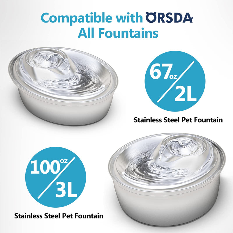 ORSDA Pet Water Fountain Replacement Pump - Works with ORSDA Stainless Steel Dog and Cat Fountain… - BeesActive Australia