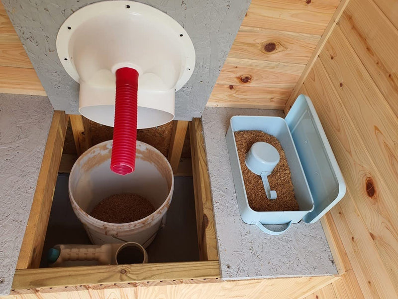 Free Range Designs Urine Separator | Complete Urine Diverter for Compost Toilets | Made in UK (White) White - BeesActive Australia