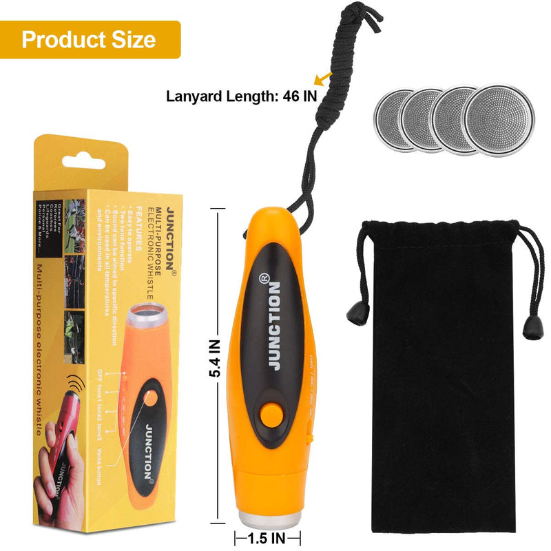 UNIWA Electronic Whistle, Battery Operated Whistle Adjustable 3 Different Loud Whistle Sounds with Lanyard Handheld Electronic Whistles for Referees Volleyball Coaches Teacher, Soccer Sports Whistle yellow - BeesActive Australia