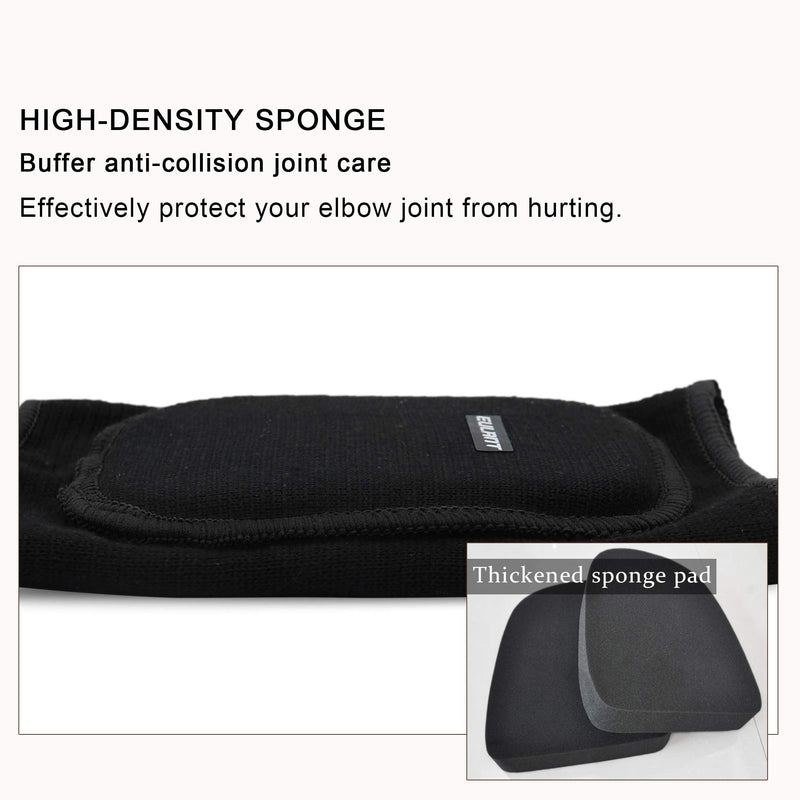EULANT Soft Elbow Pads for Children Teenagers, Stretchy Elbow Protectors,Adults Cotton Elbow Guard for Volleyball Wrestling Scooter Skating Breakdance,Toddler Knee Pads for Crawling/Learning to Run Black - BeesActive Australia