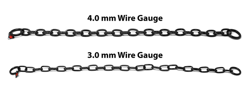 Herm Sprenger Black Stainless Steel Short Link Fur Saver Dog Training Collar No-Pull Slip Chain for Small Medium Large Dogs for Easy Control Made in Germany 24in (61cm) x 3mm - BeesActive Australia