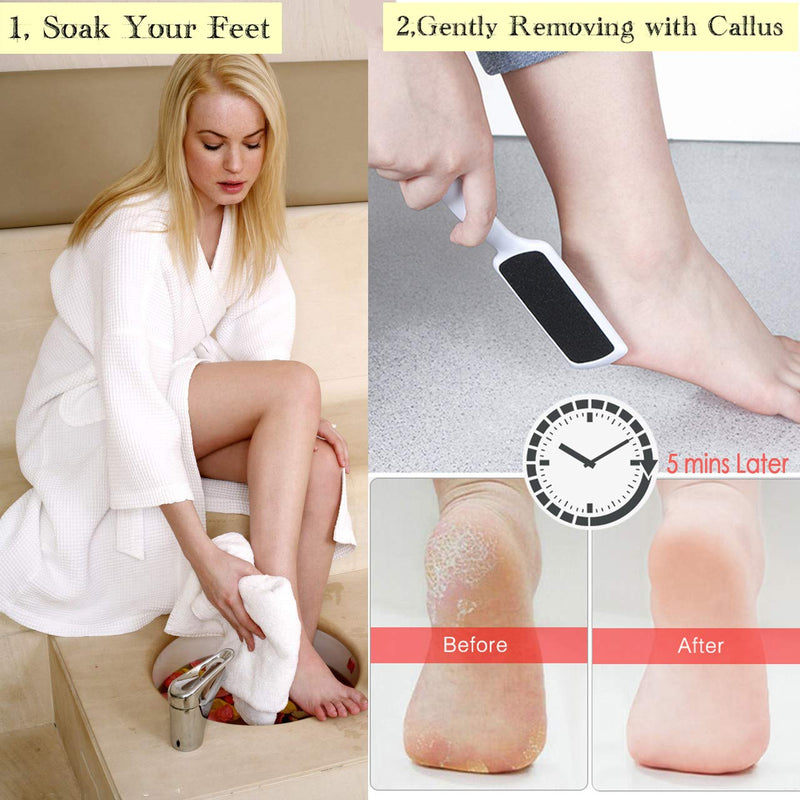 Pedicure Tools kit Foot Care Pedicure Set 16 in 1 Professional Foot File Foot Rasp Callus Remover Nail File Stainless Steel Foot File - BeesActive Australia