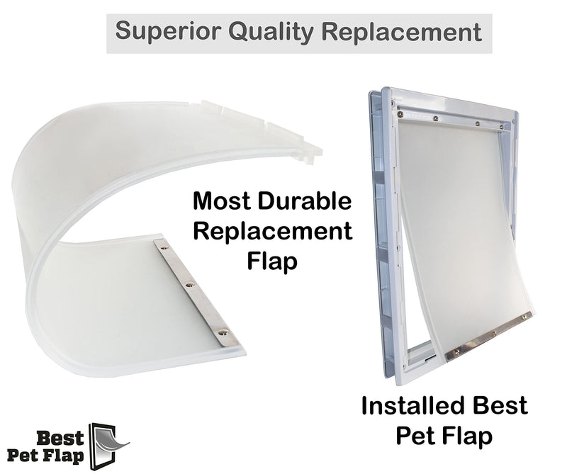 Best Pet Flap XLDog Door Compatible with Ideal Products Designer Series DSPRFXL RFXLN - Measures 10.5'' x 15'' Longer Lasting, Most Energy Efficient, Less Shrinkage, BPA Free (BPFXLN) - BeesActive Australia