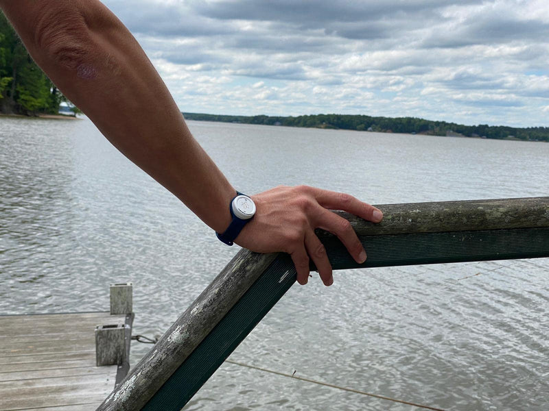 RADARCAN® 2023 Mosquito Insect & Bug Repellent Wristband, Ultrasonic Bracelet Repeller, DEET-Free, No Candles, Scent-Free, Bug Spray Alternative; Battery-Operated; no Refills Needed. Highly Effective Blue - BeesActive Australia