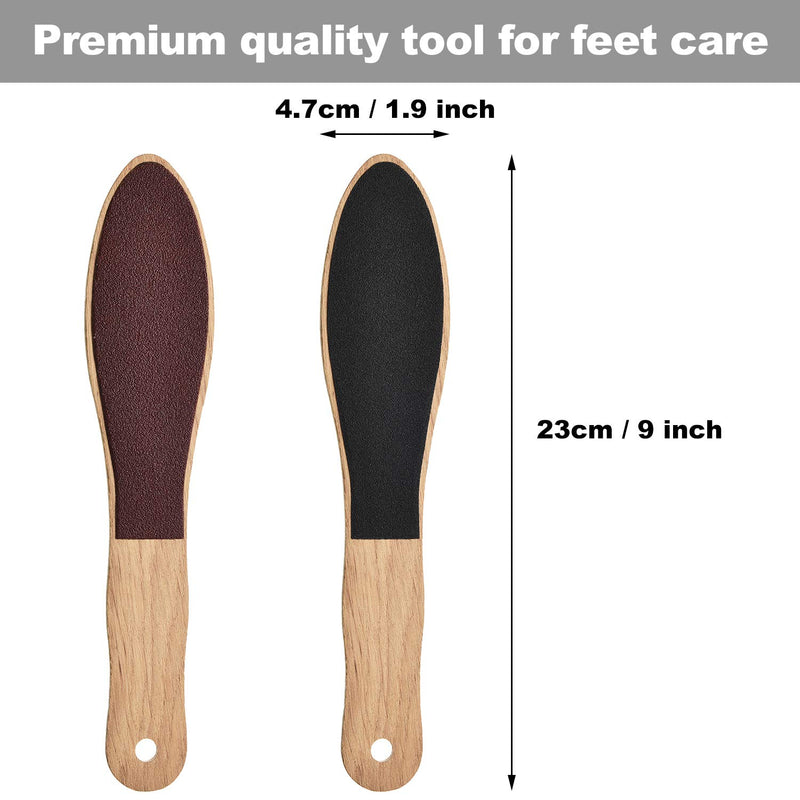 3 Pieces Double Sided Foot Callus Remover Wooden Foot File Pedicure Rasp Foot File for Men Women Exfoliating Removing Dead Skin - BeesActive Australia