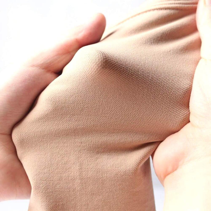 1 PCS Black/Skin Color Lower Leg Tattoo Cover Up Compression Sleeves Fat Burning Men Women (M, Skin) M - BeesActive Australia