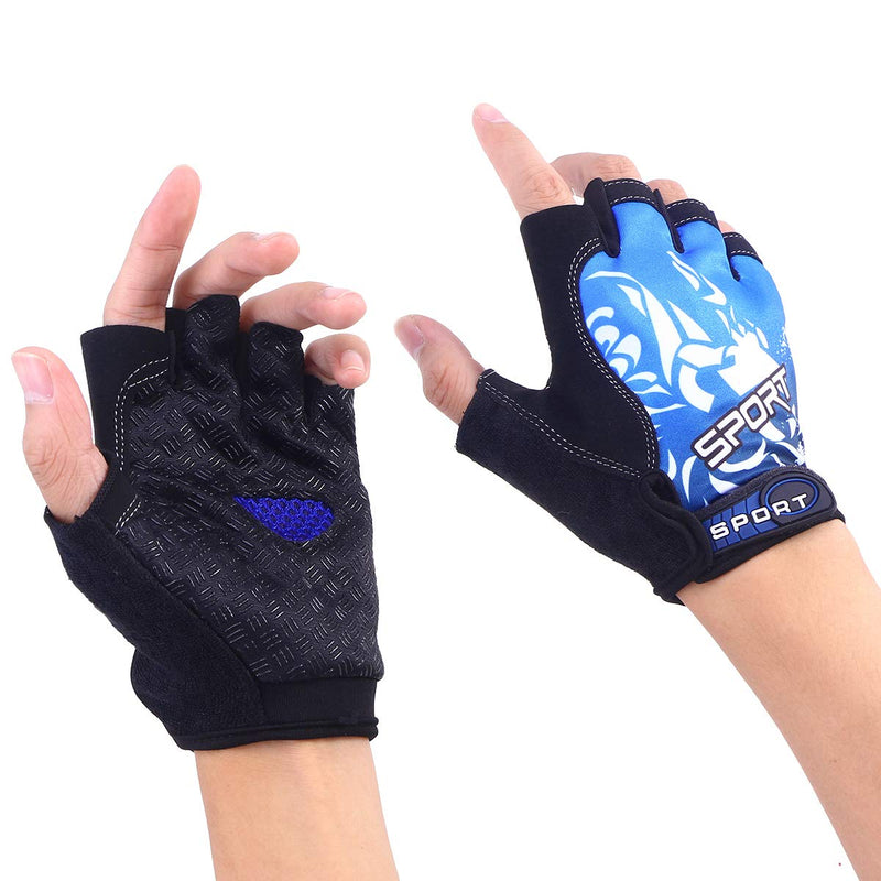 [AUSTRALIA] - VORCOOL UV Protection Fishing Fingerless Gloves Anti-Slip Fishing Gloves for Cycling Climbing Fishing Riding Kayaking Size M 